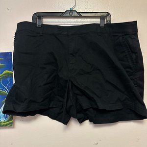 NWOT Black Lane Bryant Dress Shorts Stretch Waistband